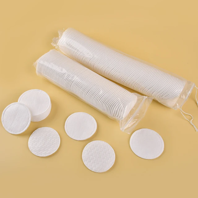 RTS Round Makeup Remover Clean Pads 80PCS Cosmetic Non-woven Facial Cotton Pads organic cotton pad