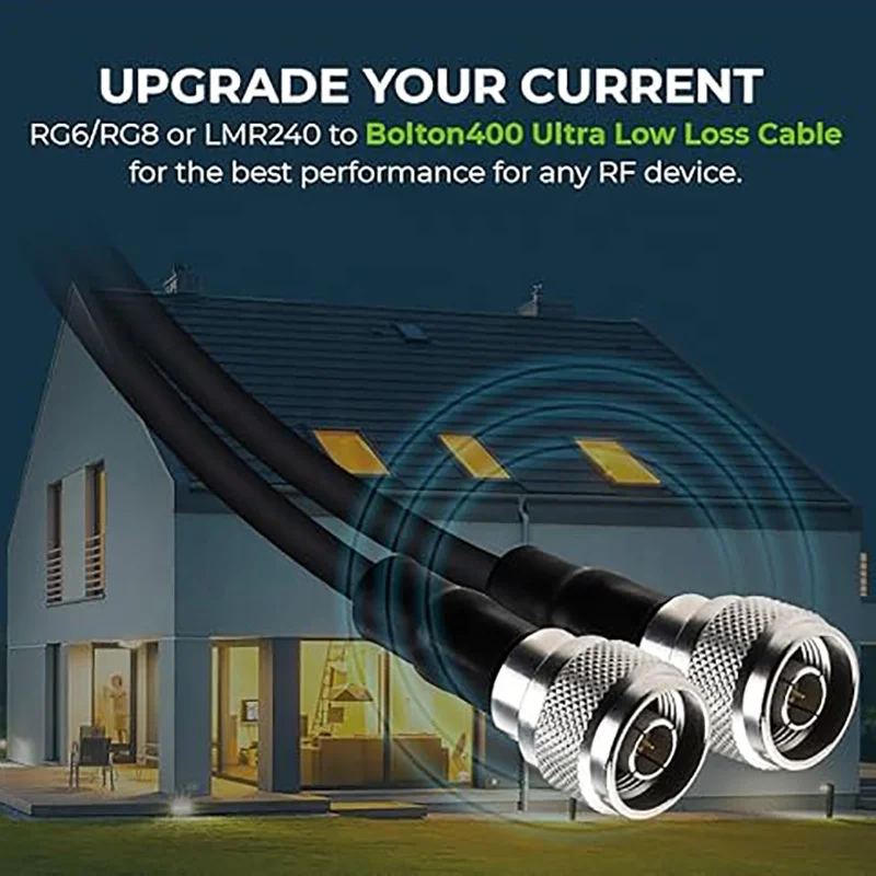 Low Loss Coaxial N Type LMR400 Crimp LMR400 35m LMR400 Cable High Quality