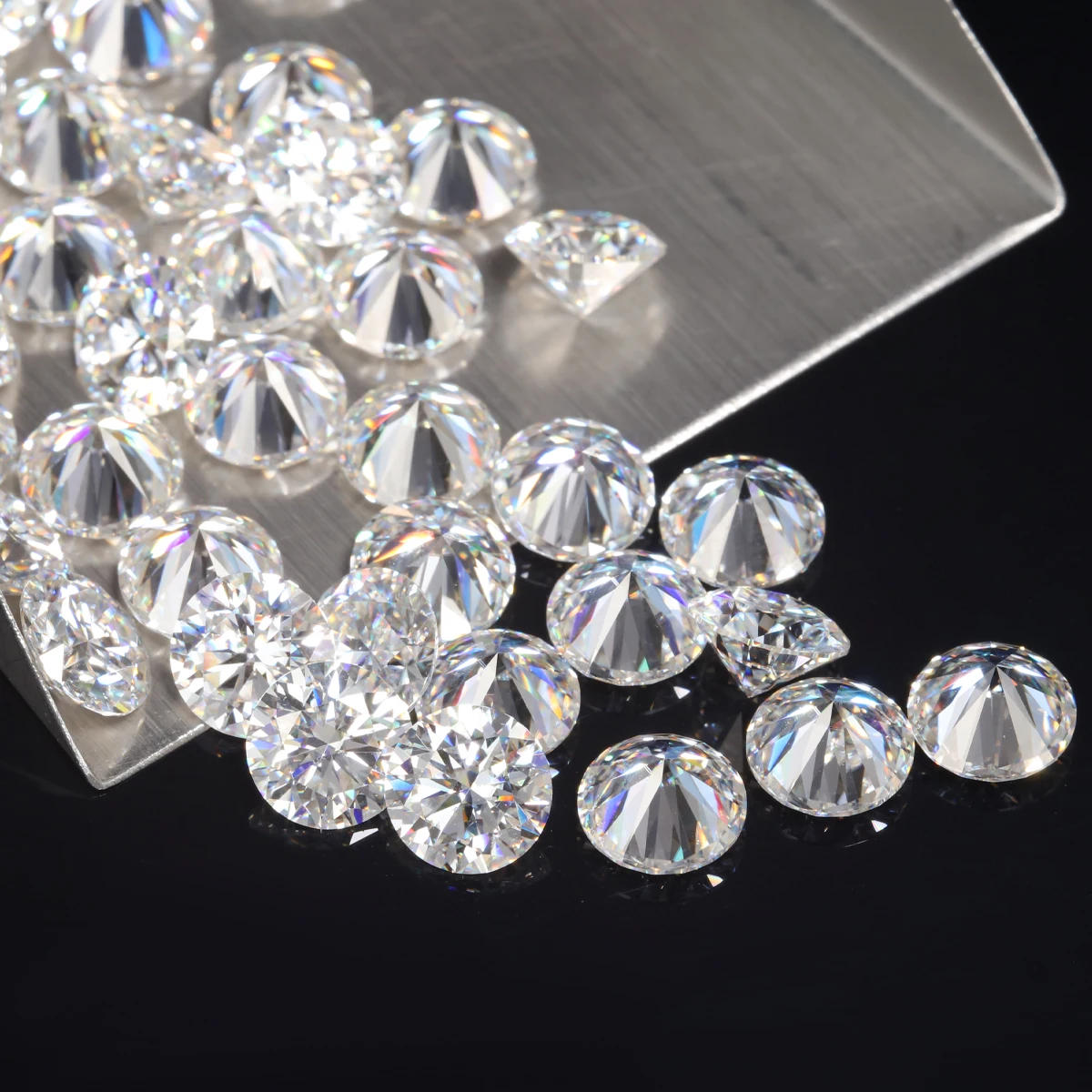 India Factory Wholesale Melee Size Small Diamond D Color In VVS Clarity 0.7-3.0mm Manufactory Direct Sale Diamond