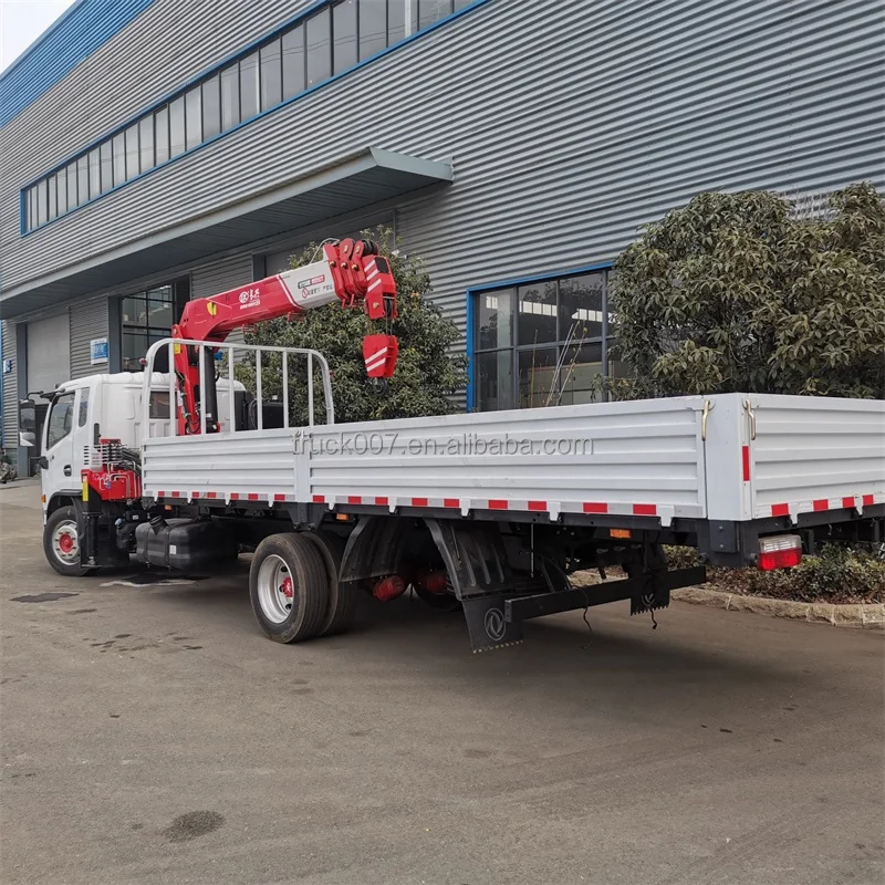 crane truck factory china famous CLW 5 tons Versatile Truck Crane with High Lifting Capacity and Precise Control for sale