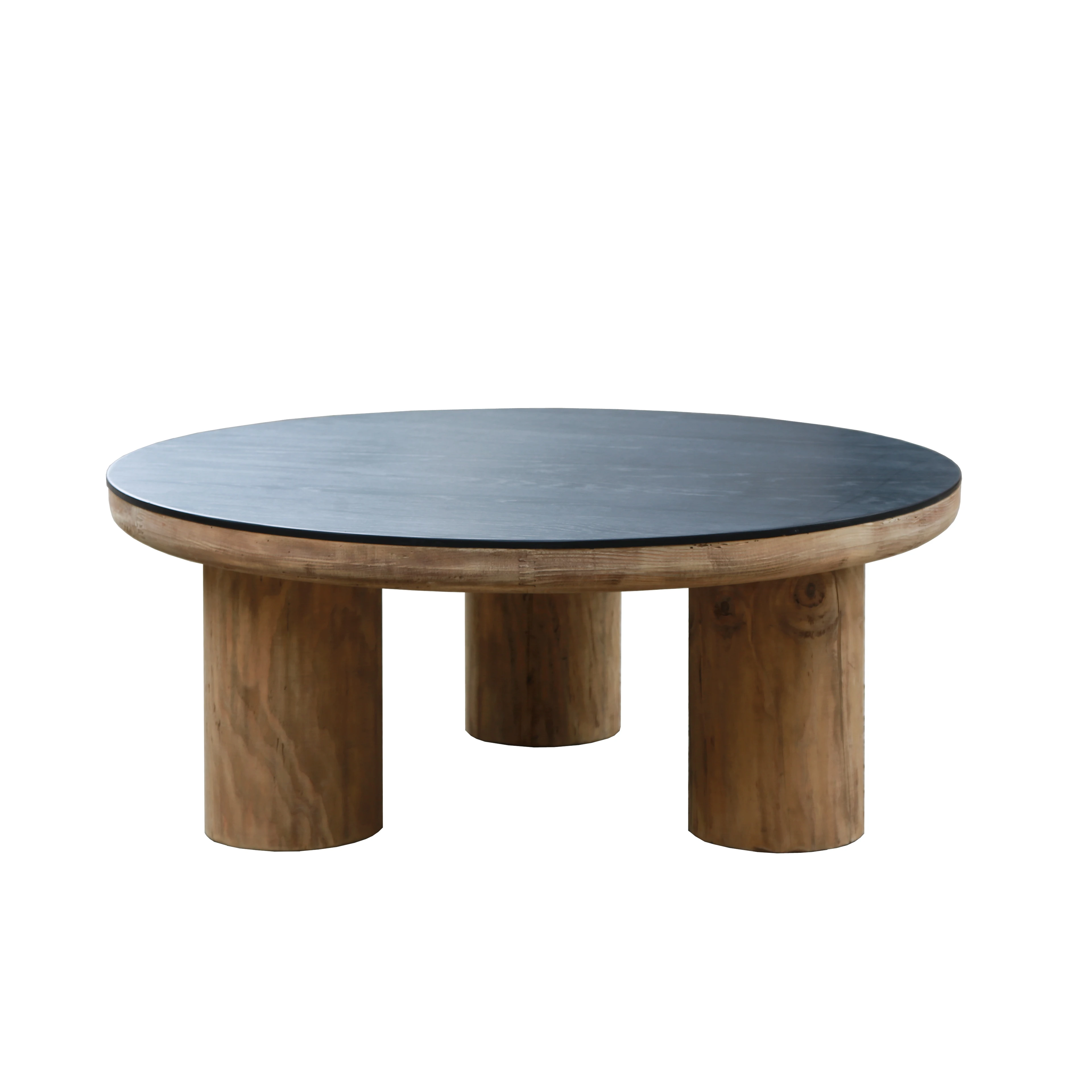 МДФ фанера Топ твердая древесина китайский чайный столик круглые ножки журнальный