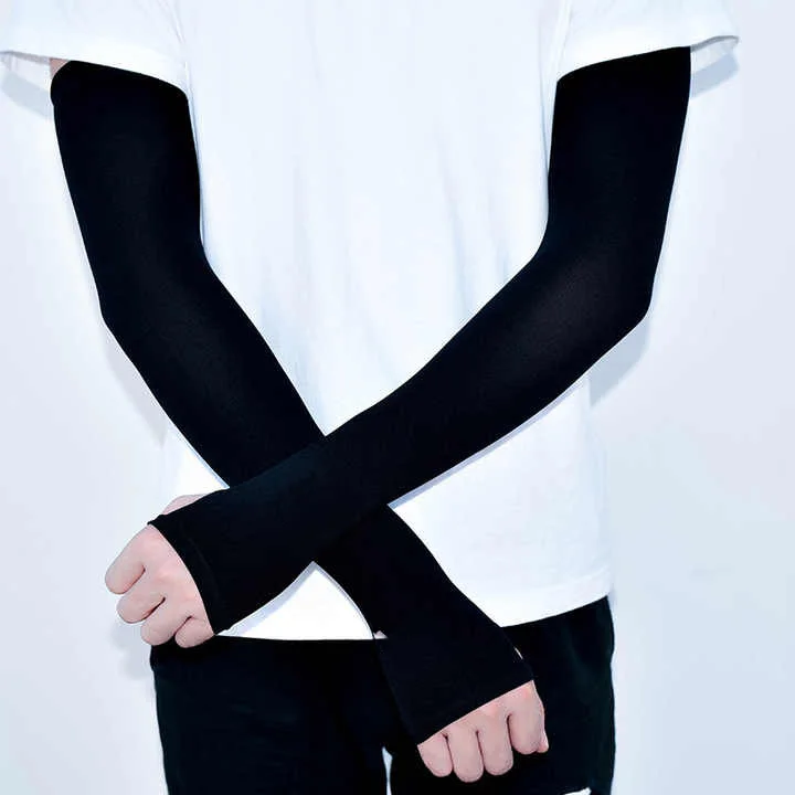 Wholesale 2Pcs Arm Sleeves Warmers Sports Sleeve Sun UV Protection Hand Cover Cooling Warmer Running Fishing Cycling