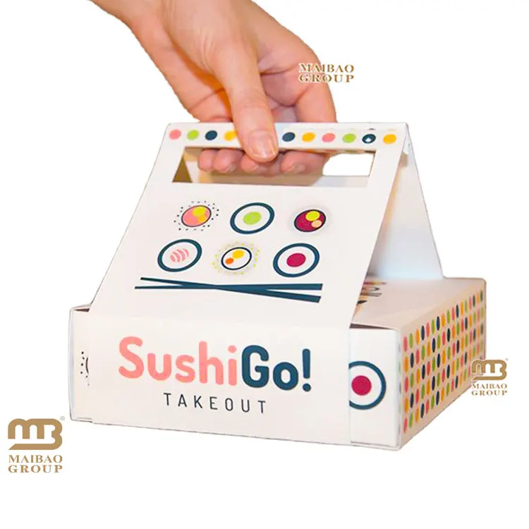 Food Takeaway Sandwich Box Fried Chicken French Fries Chips Big Package Box With Handle, Fried Chicken Box