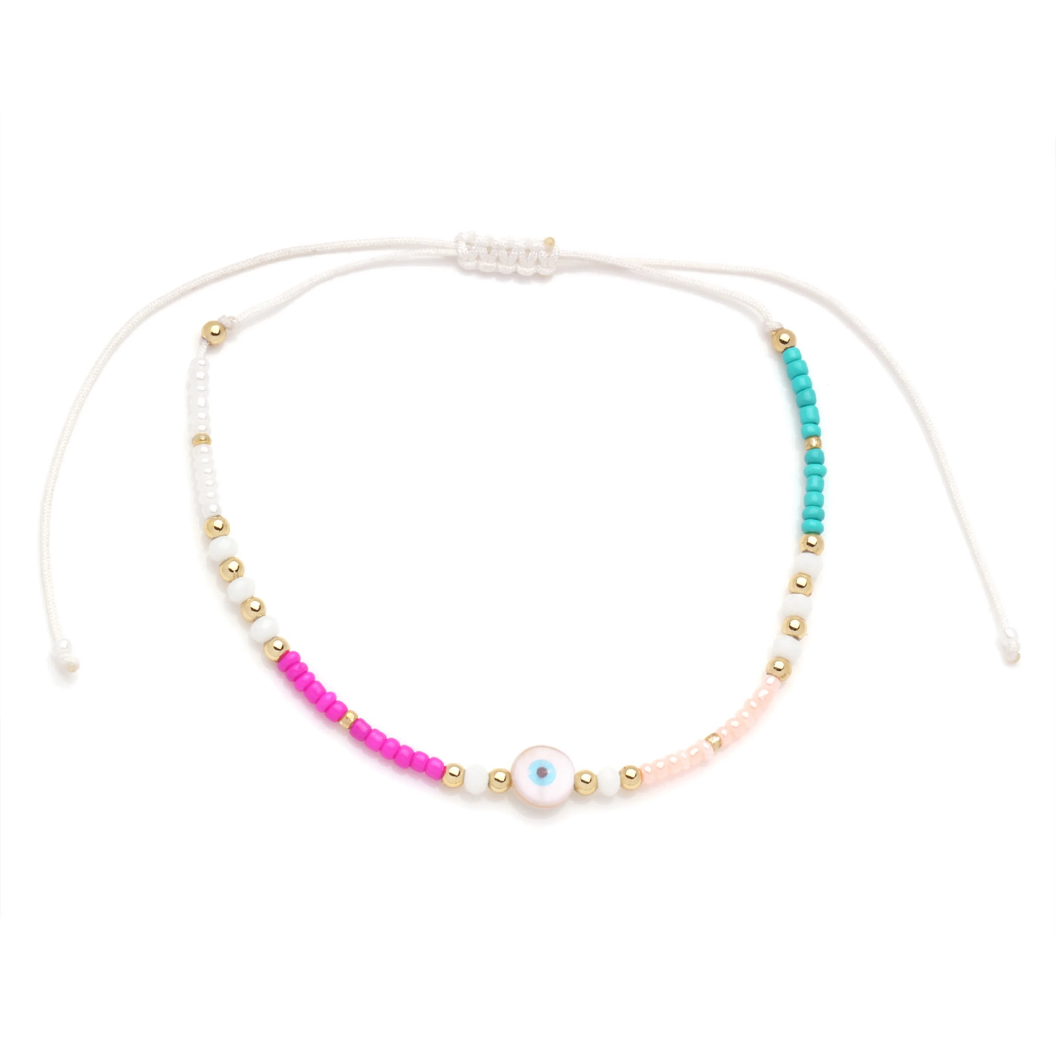 Devil Eye Anklet Boho Woven Friendship Seed Bead Anklet Jewelry Colorful Handmade Anklet bracelet