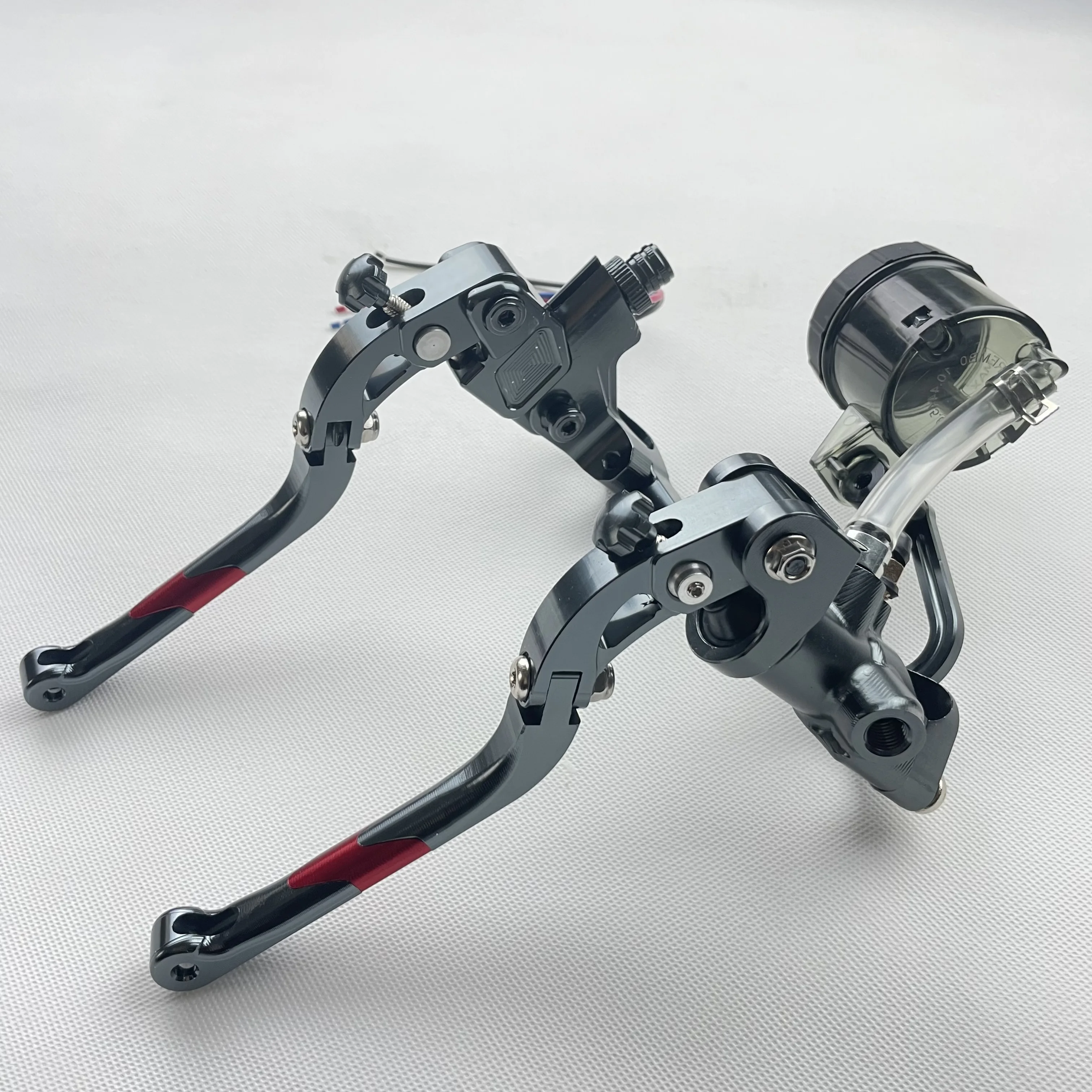 Motorcycle Hydraulic Brake Master Cylinder Pump Right Lever CNC Aluminum Universal 22mm Anodized Color 17.5mm Racing Motorcycle
