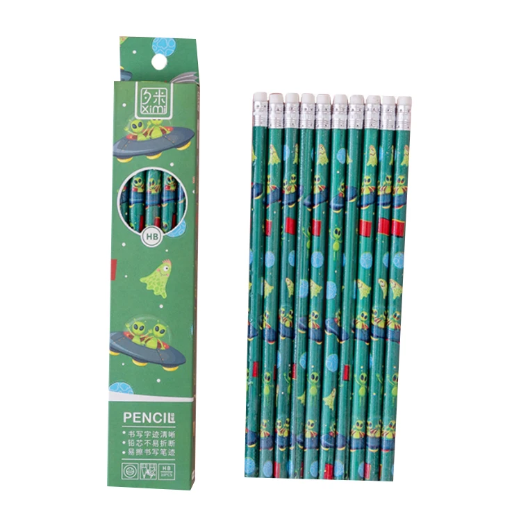 2024 High Quality Custom CMYK Printing Paper Box School Children Stationery Box Pencil Packaging