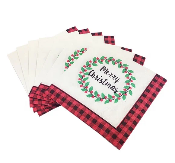 
High Quality cheap custom printed disposable paper napkins 