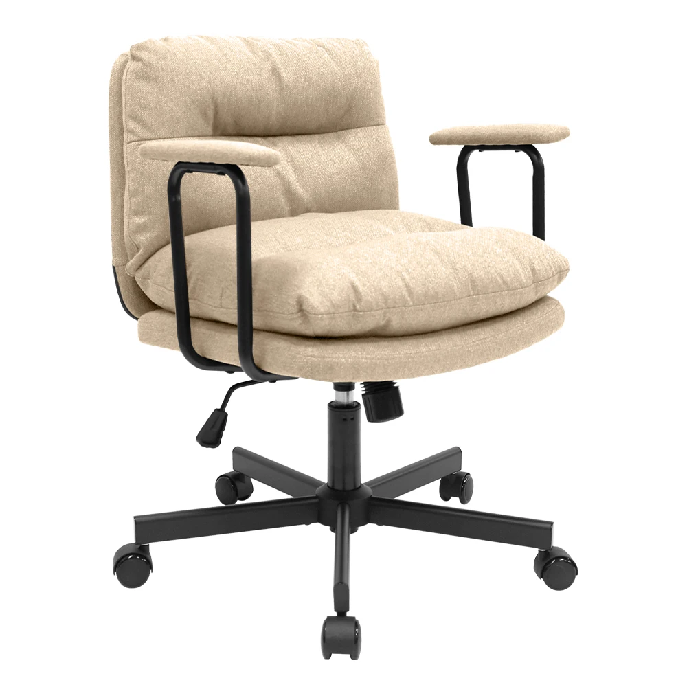 Modern Lift Chair for Small Office & Home Fabric Vanity Desk Chair for Bedroom Computer Office Furniture