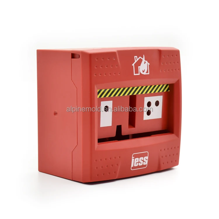 Injection Mold Maker Custom Emergency Door Release Break Glass Switch Plastic Molding for Fire Alarm