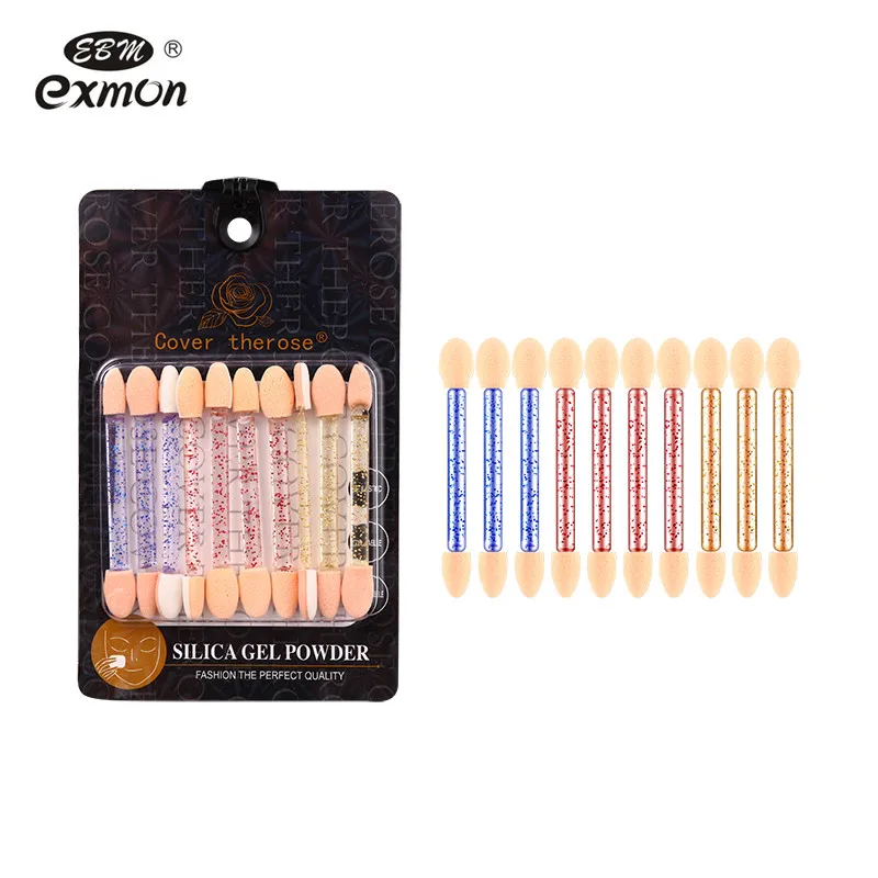 
Plastic latex sponge double-headed eye shadow applicator disposable eye shadow applicator 