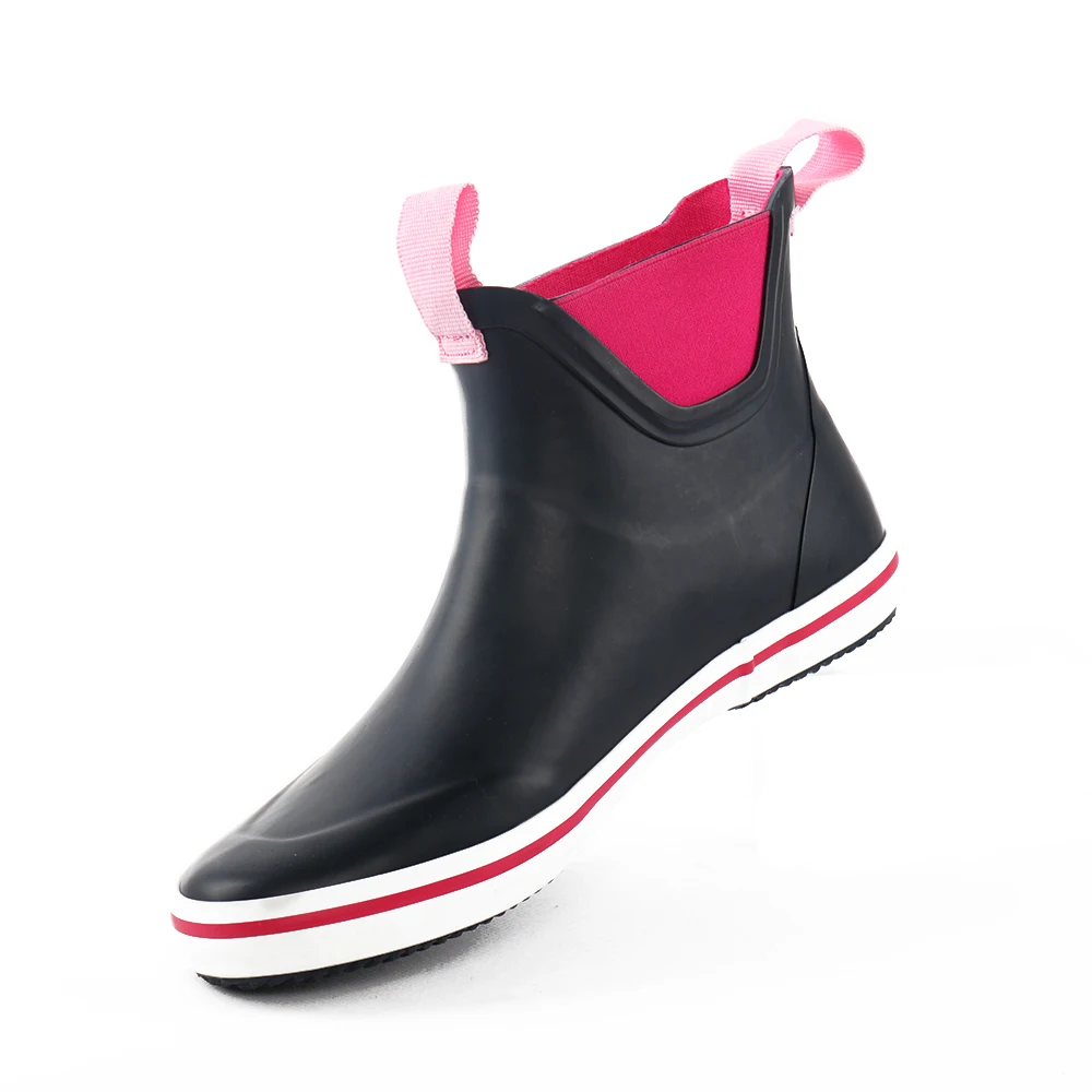 lady ankle short rain boots waterproof wellington boots rain boots (1600365293679)