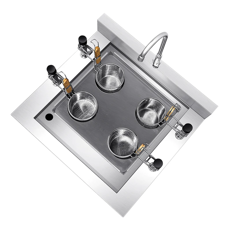 Noodle Cooker Large Basket Commercial Electric Pasta Boiler Cooking Machine 8 Liter Pasta CookerPasta Cooker