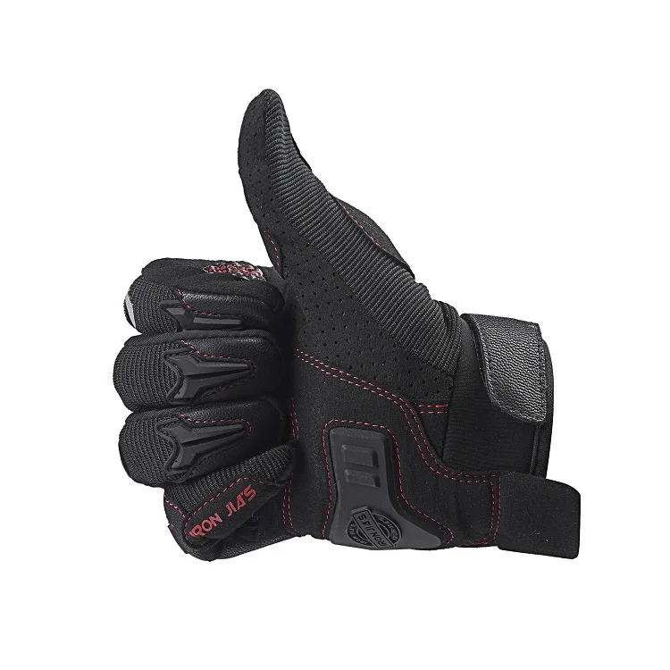 Hot Sale Sports Bike Riding Touch Screen Black Winter Motorcycle Riding Gear And Gloves