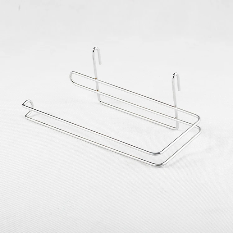 Household Bathroom Storage Wall Shelf Chrome Plated Toilet Wire Tissue Paper Holder Rack