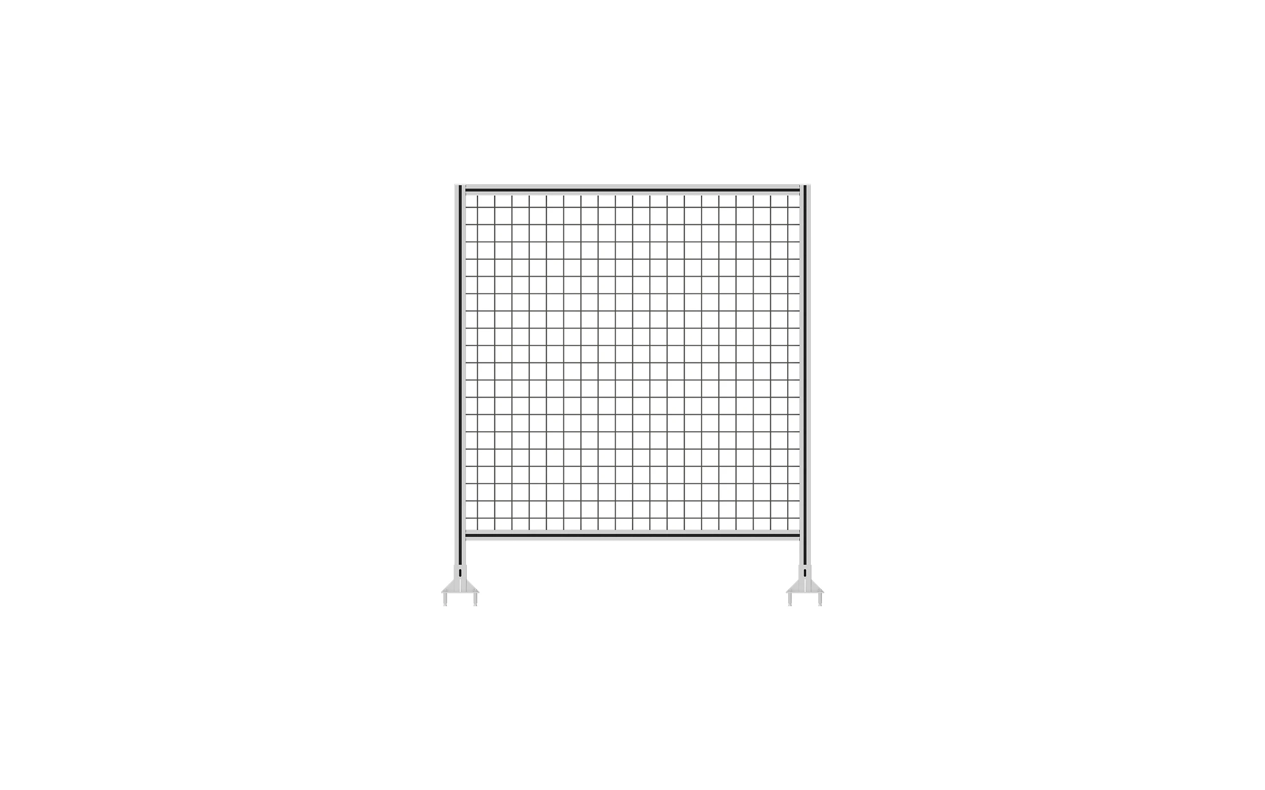 Vichguard Machines and Robot Workshop Protective 1800*600 Wire Mesh Aluminum Fence with Wood Frame Strut Aluminum Profile Fence