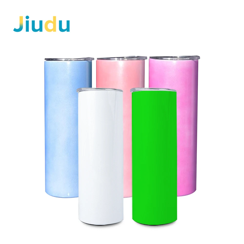 USA Warehouse Stock UV Color Change Glow in the Dark Sublimation Tumbler 20oz Straight Blanks Tumblers