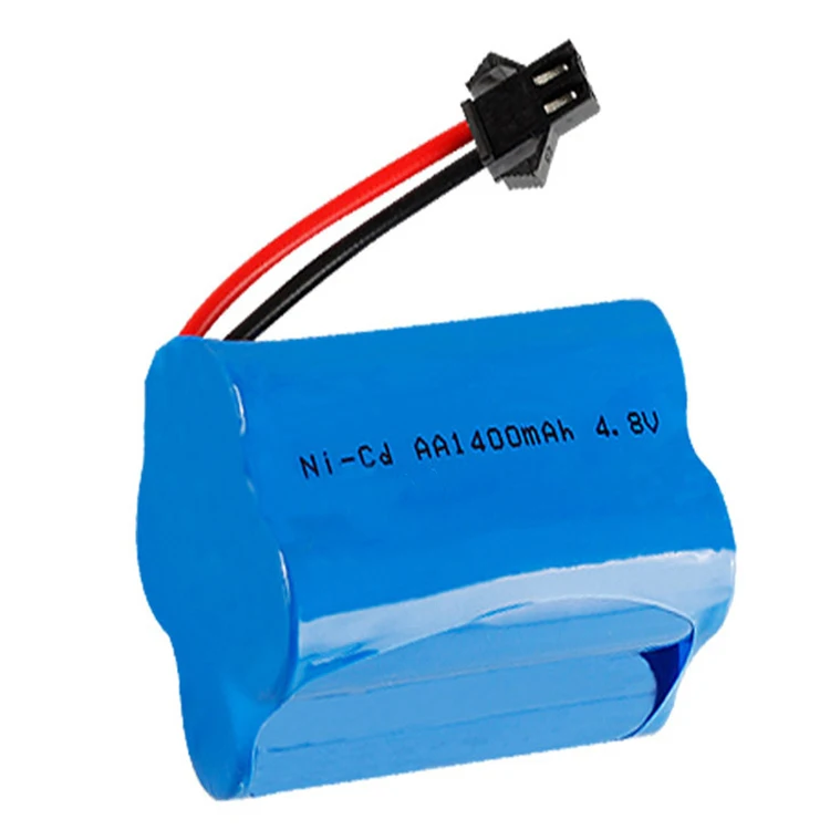 Recharge 4.8V AA1000mah 1200mah 1400mah 1800mah 2000mah Nicd battery with JST connector rechargeable battery factory OEM and ODM