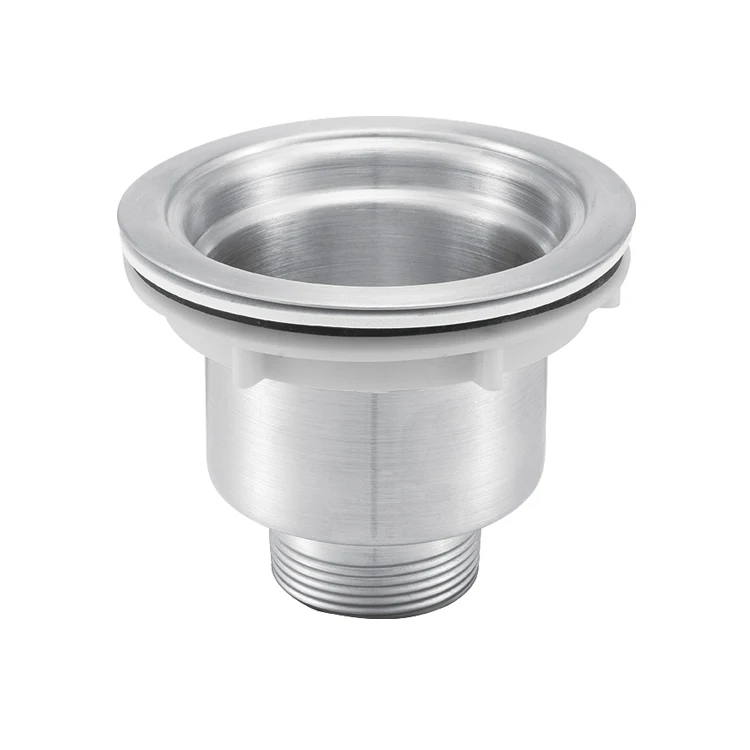Rust Free SUS 304 Stainless Steel Kitchen Sink Drain with Strainer Basket and Cover Lid