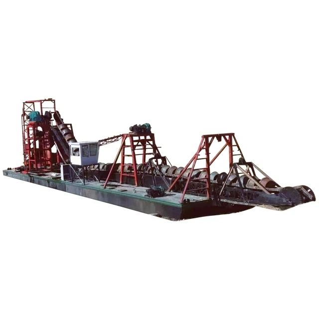 Mud/Sand alluvial/gold mining or gold dredging equipment with wheel on dry land