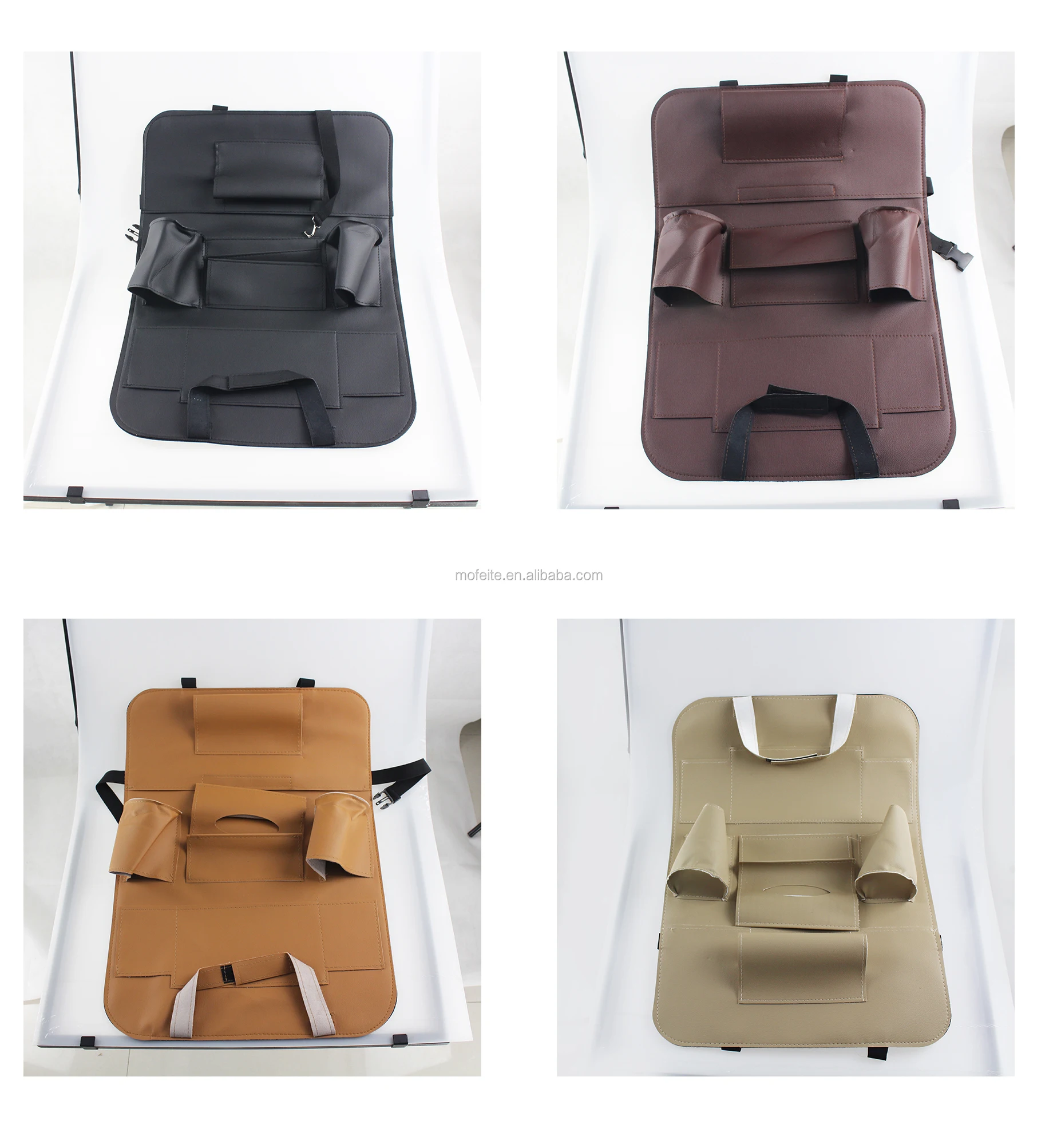 Portable Storage Backseat Car Seat Organizer Kick Mats With Touch Screen Tablet Holder 5 Storages Pockets for Kids Toddlers Toys