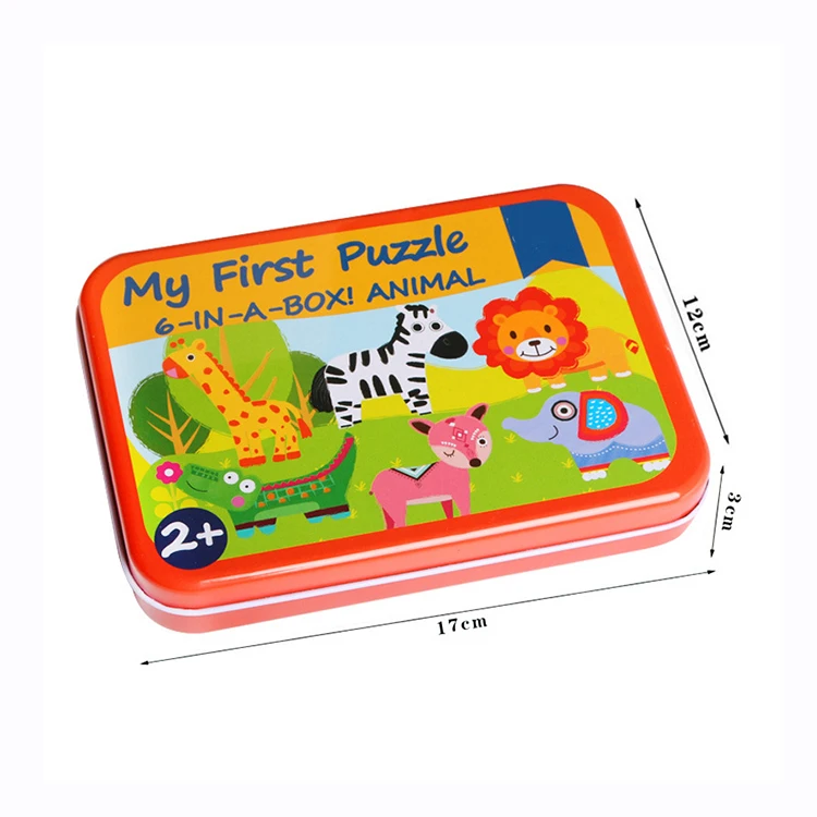 Low Moq custom mini slide iq puzzles baby wooden jigsaw for toddlers