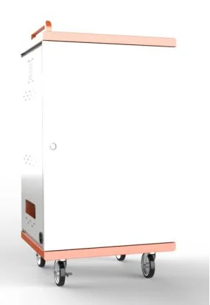 Hot sale China manufacturer  AC 48 ports with casters battery storage and charging lockers station for tablet
