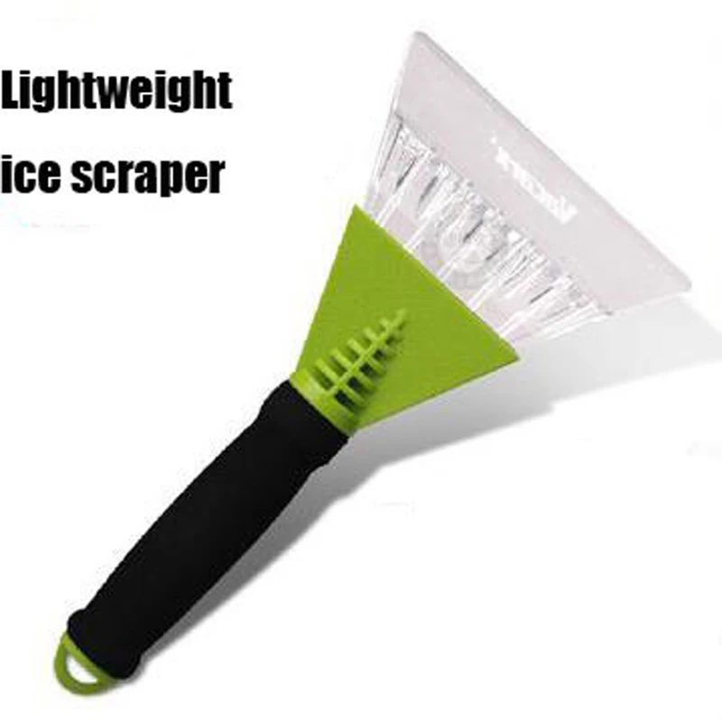 Customized Logo Printing Soft Handle Strong LED Light Ice Scraper Snow Removal Shovel for Car Windshield
