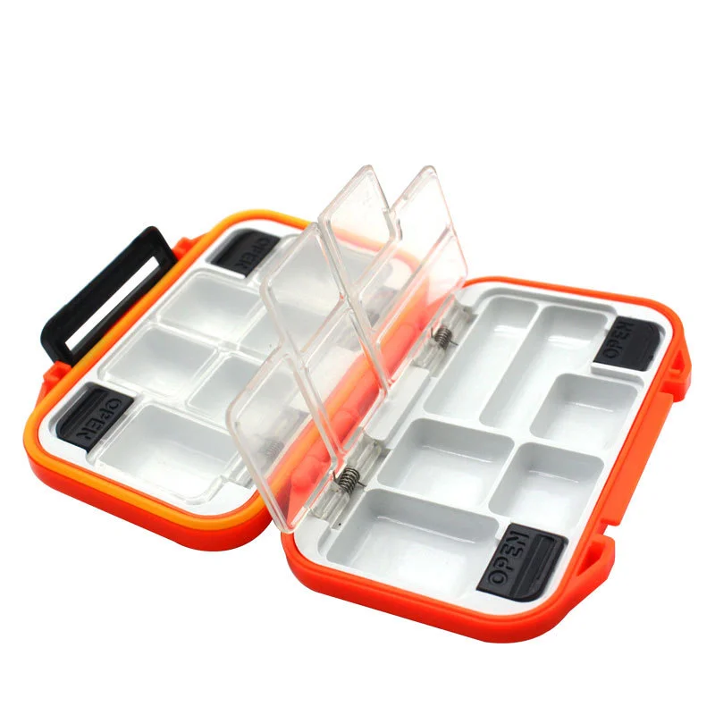 Bait Lure Hook Storage Fishing Accessories Plastic Storage Case Double Sided Fishing Tackle Box