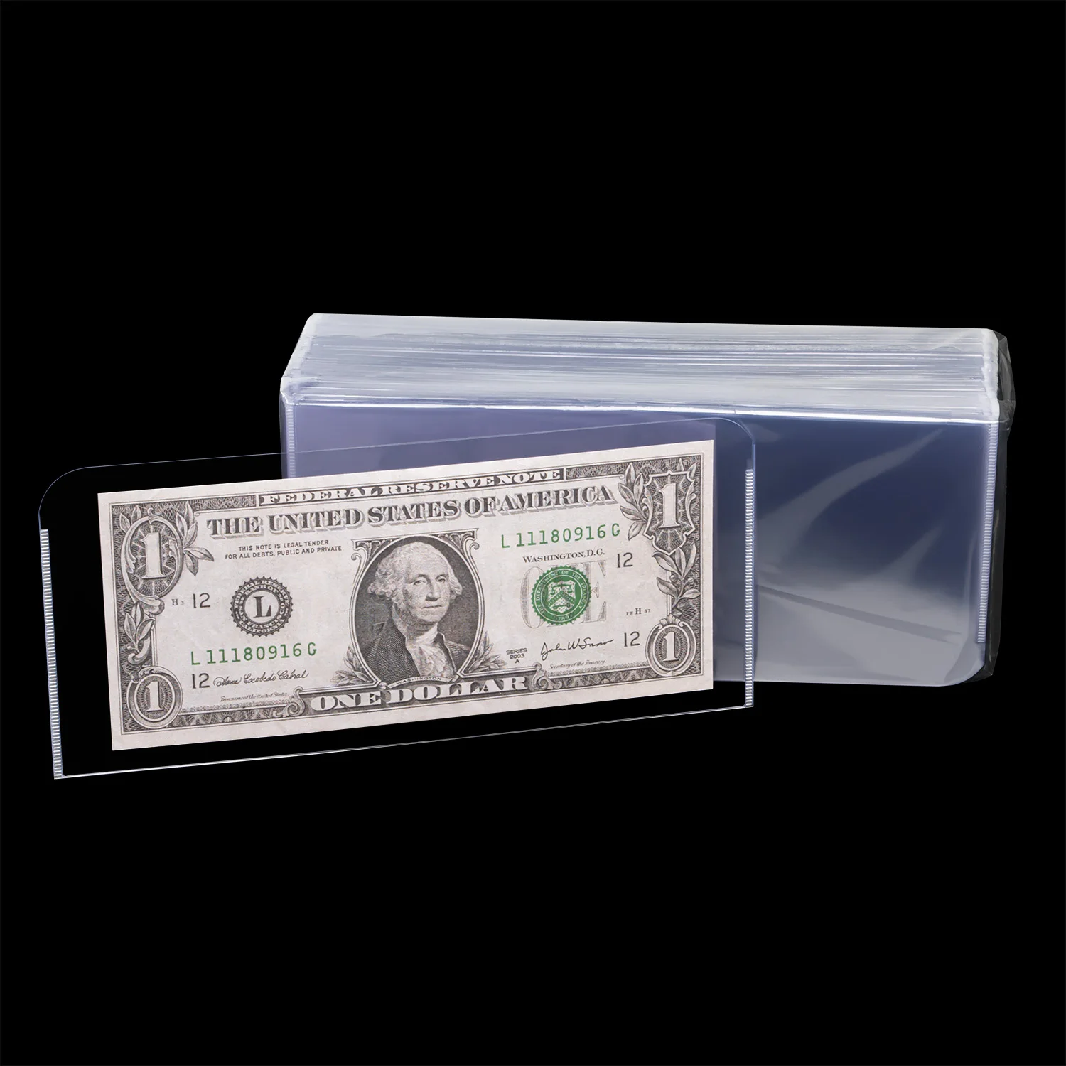 Ультра прозрачный чехол-нарукавник для обычных банкнот футляр денег держатель Водонепроницаемый конверт дисплей
