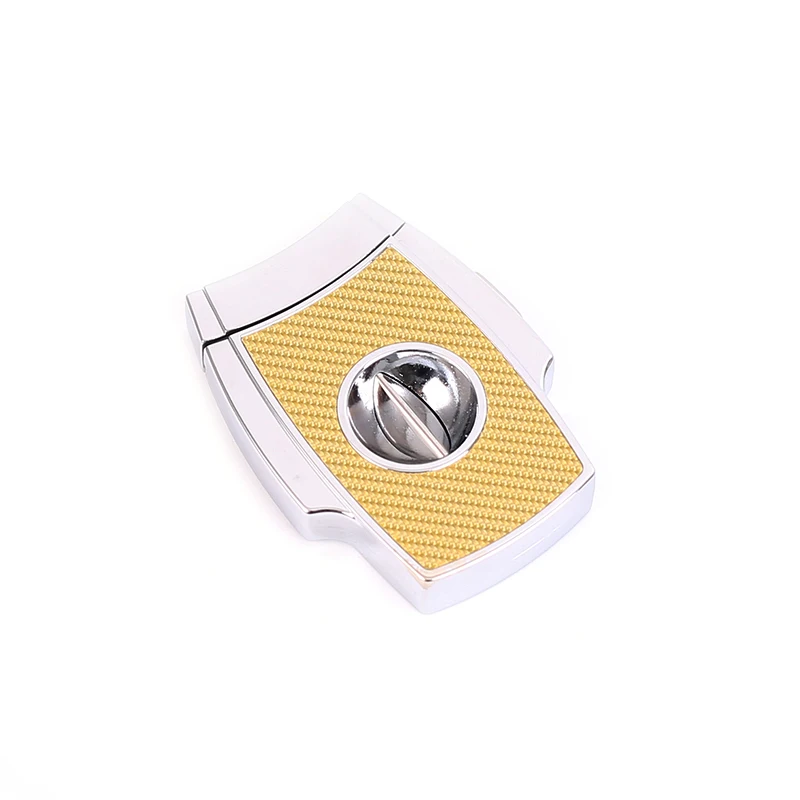 Sharp V Cut Gold Cigar Cutter Carbon Fibre Cigar Accessories for Cigar Enthusiasts