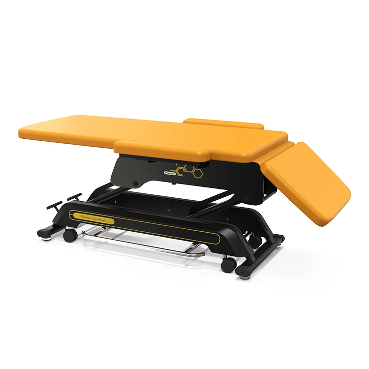 Hemet Premier Cabell Custom Removable Multi-purpose Electric Massage Therapy Bed Treatment Table Physiotherapy Bed with Wheels