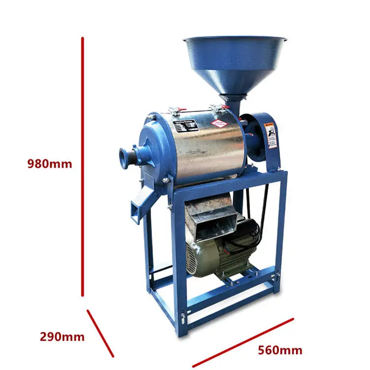 Hot wheat, rice, bean and corn mill Grain 40-120kg/h