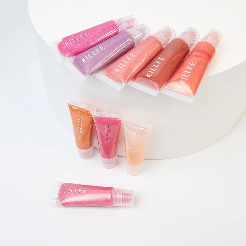 Wholesale KILLFE 9 Colors Makeup Lipgloss Private Label Glitter Lipgloss Bulk