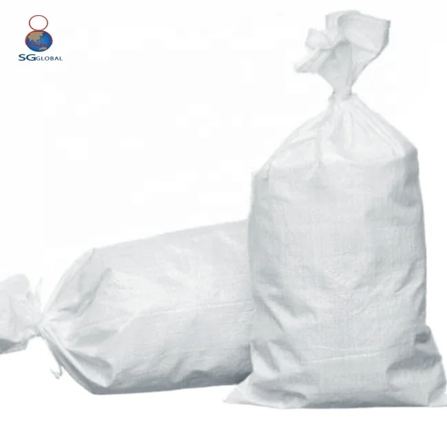 Перерабатываемые новые продукты полипропиленовые тканые мешки для хранения полипропиленовый тканый мешок кормления животных 25 кг Белый муки