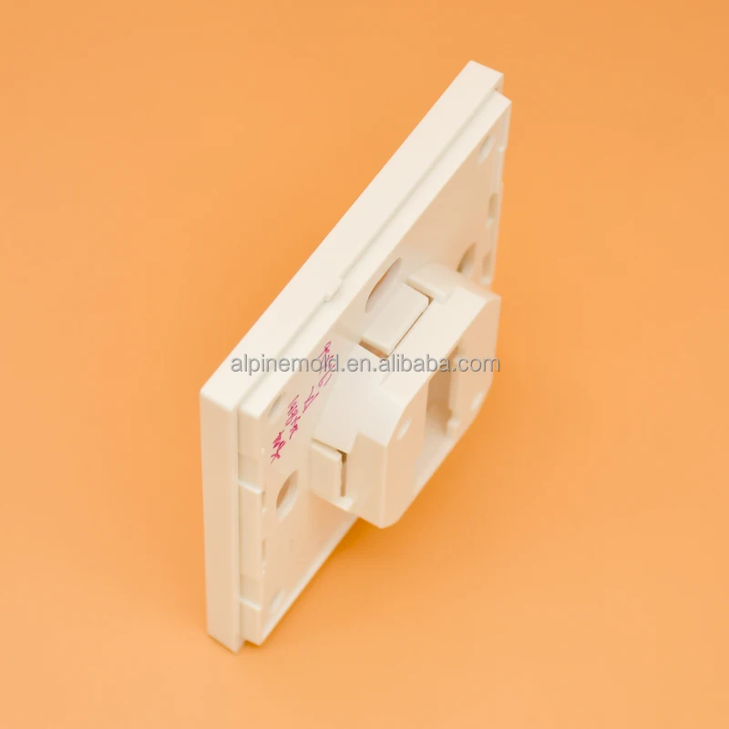 Custom injection molded abs pc plastic housing for smart electric switch