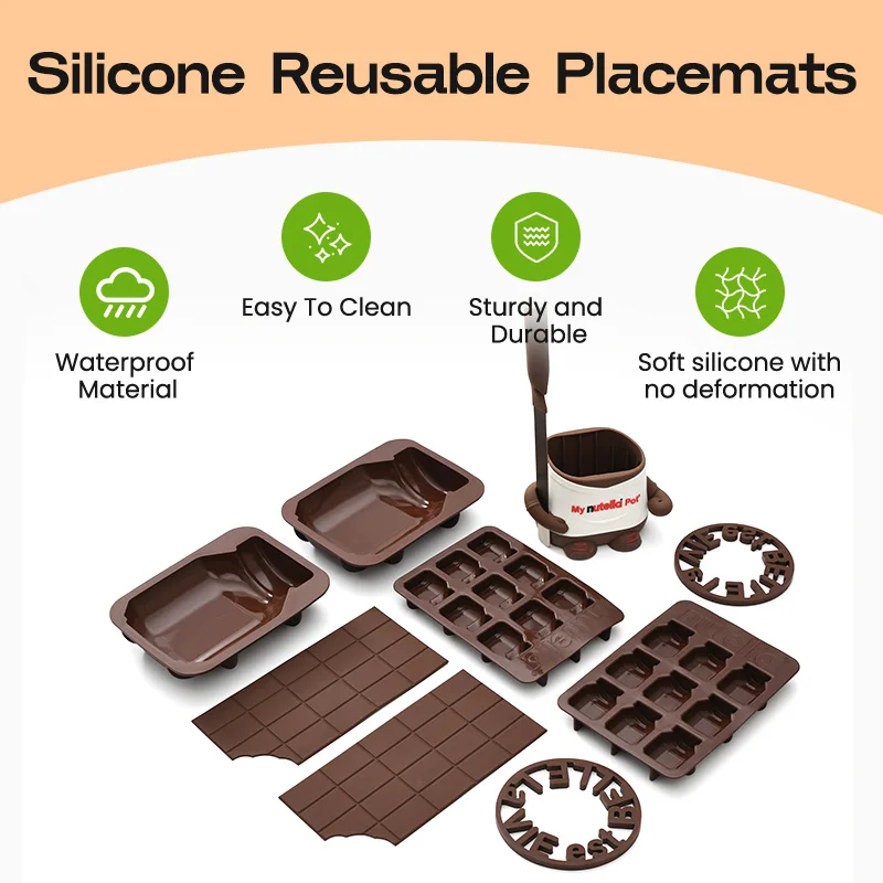 Non Stick Customized Logo Size 3D Silicone Chocolate Candy Molds Ice Cube Tool for Cakes With Logo