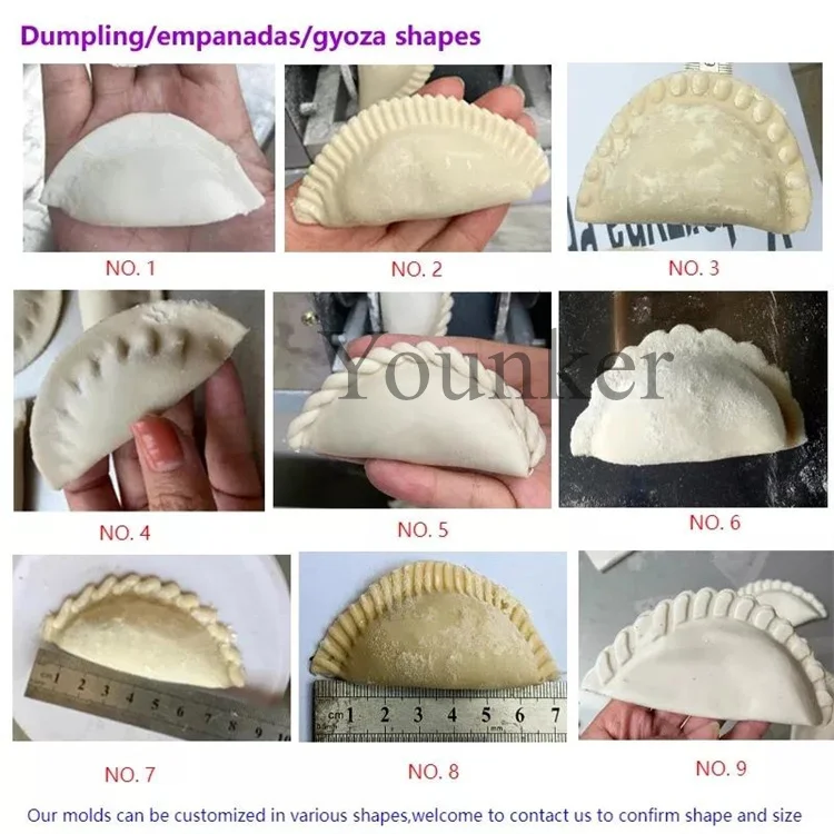 Valparaiso Full Automatic Dumpling Machine Gyoza Empanada Samosa Making Meat Pie Machine Maker Filling Samosa Folding Machine