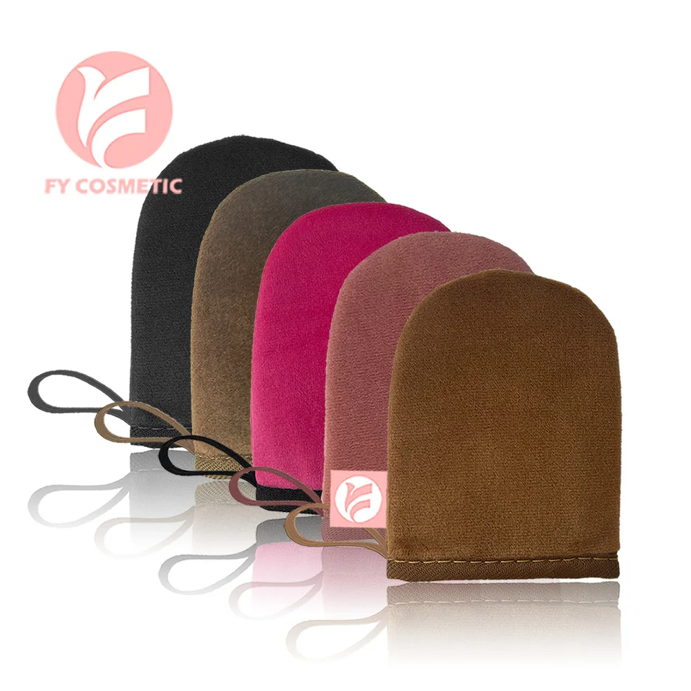 2024 Лидер продаж, мини-рукавица для загара, моющаяся и многоразовая рукавица для загара, аппликатор для лица, мини-рукавица для загара