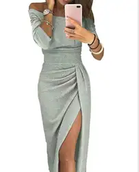 Коктейльное платье с блестками для женщин и девушек, скрывающее ягодицы, блестящее облегающее платье на бретельках с горизонтальным вырезом