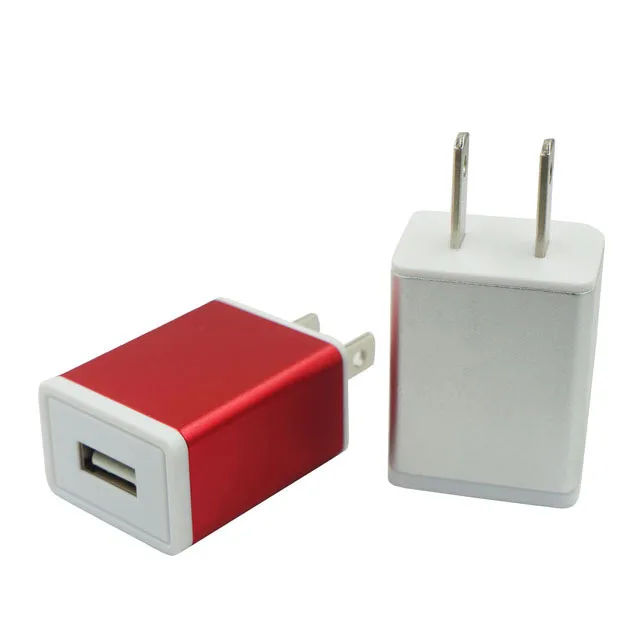 Single USB Wall Charger, 1A 5V One Port Charging Plug Power Adapter Block Cube Box Brick