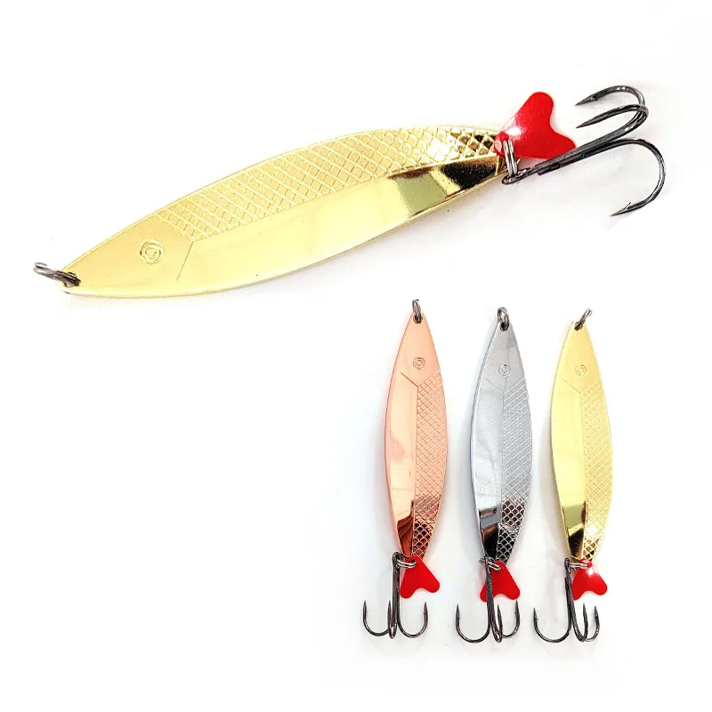 MISTER LURE spinner bait customize 35g sinking sequins spoon lure metal pike lures trout fishing spoon