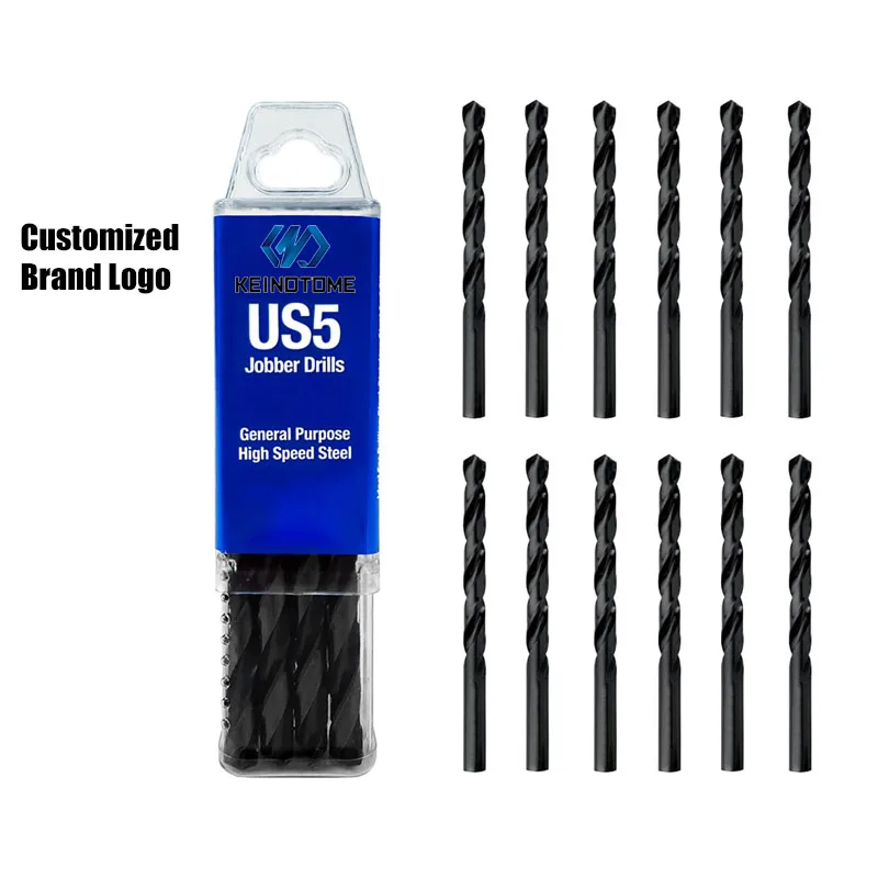 Factory Hot Selling DIN338 Fully Ground HSS 3mm Cobalt Twist Drill Bit Set for Metal Wood Aluminum Steel