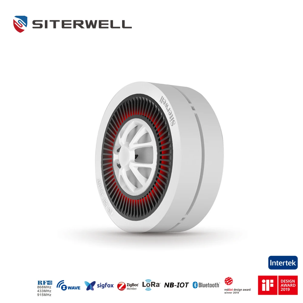 
Manufacture INTERTEK Reddot design award NB-IoT wireless smoke alarm detector 