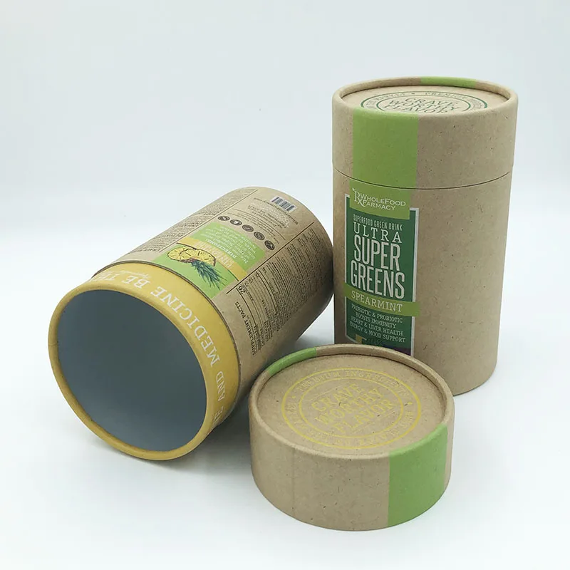 Printed paper tube cylinder box packaging paper box wine tube cylinder