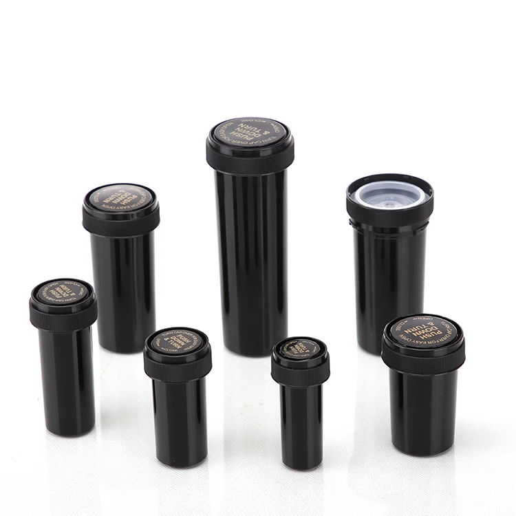 Customize Various Specifications Push Down Turn Cap Plastic Medical Pill Bottles Reversible Cap Medical Bottle