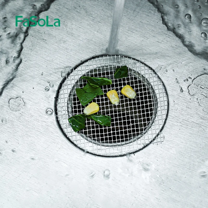 FaSoLa 10 шт. одноразовые душевая сливная система улавливатель волос сетка наклейки Сливная крышка