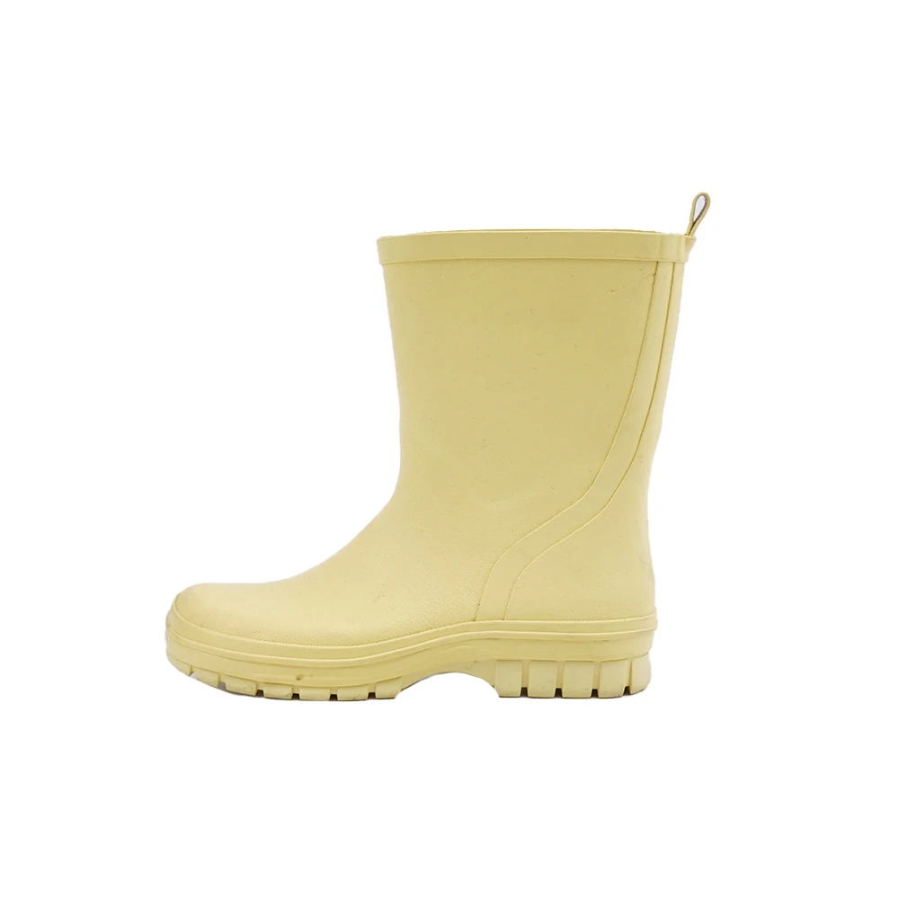 Factory high quality Children Lightweight Matte Solid Colors Classic Waterproof Rubber Boots