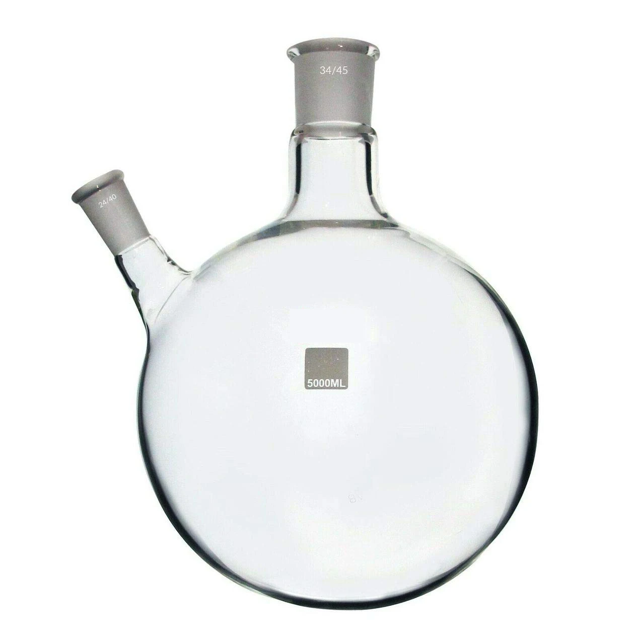 Boiling flask boro 3.3 glass round bottom short neck