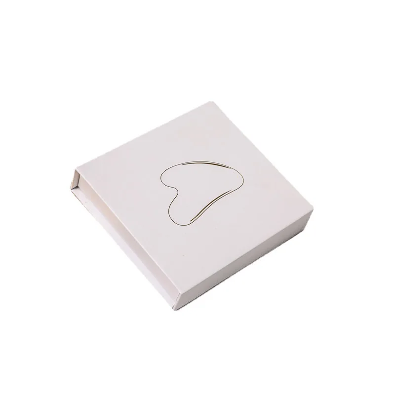 Custom Logo Magnetic Cardboard Natural Jade Roller Massage Rose Quartz Face Jade Roller Gua Sha Set Packaging Paper Box