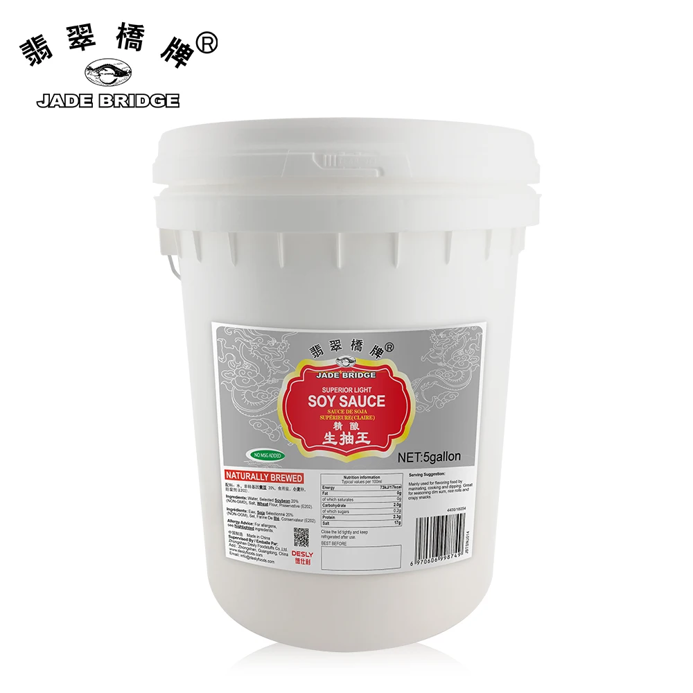 5 Gallon Catering and Family Packs Available Chinese Oriental Seasoning Hot Oem Desly Light Soy Sauce